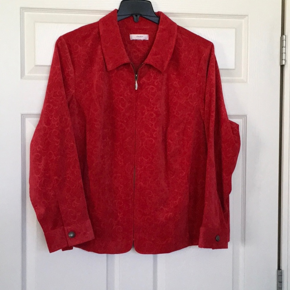 CJ Banks Women’s Red Corduroy Jacket